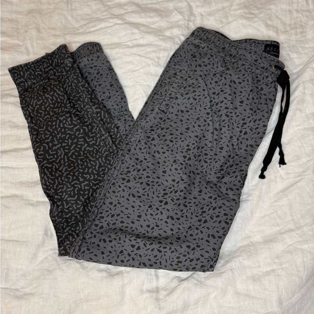 Afends Gray And Black Graphic Joggers - image 2